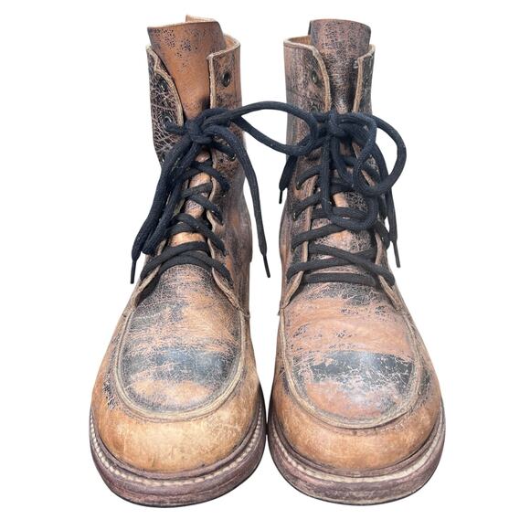 Bed Stu Lincoln Distressed Full-Grain Leather Chukka Boots Size 10.5 main image 4